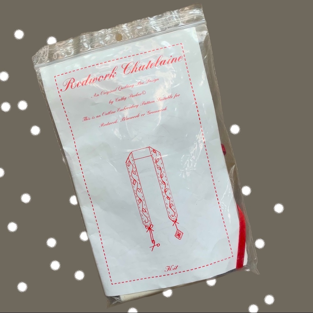 REDWORK CHATELAINE Kit By Cathy Parker And Quilting Bee Designs - New!